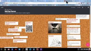 Use of Padlet to collect student thoughts in real-time
